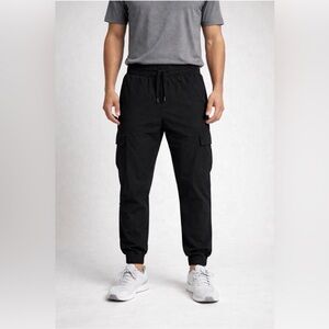 Alexo Men's Carry All Day Pants Black Size M Cargo Jogger Stretc
